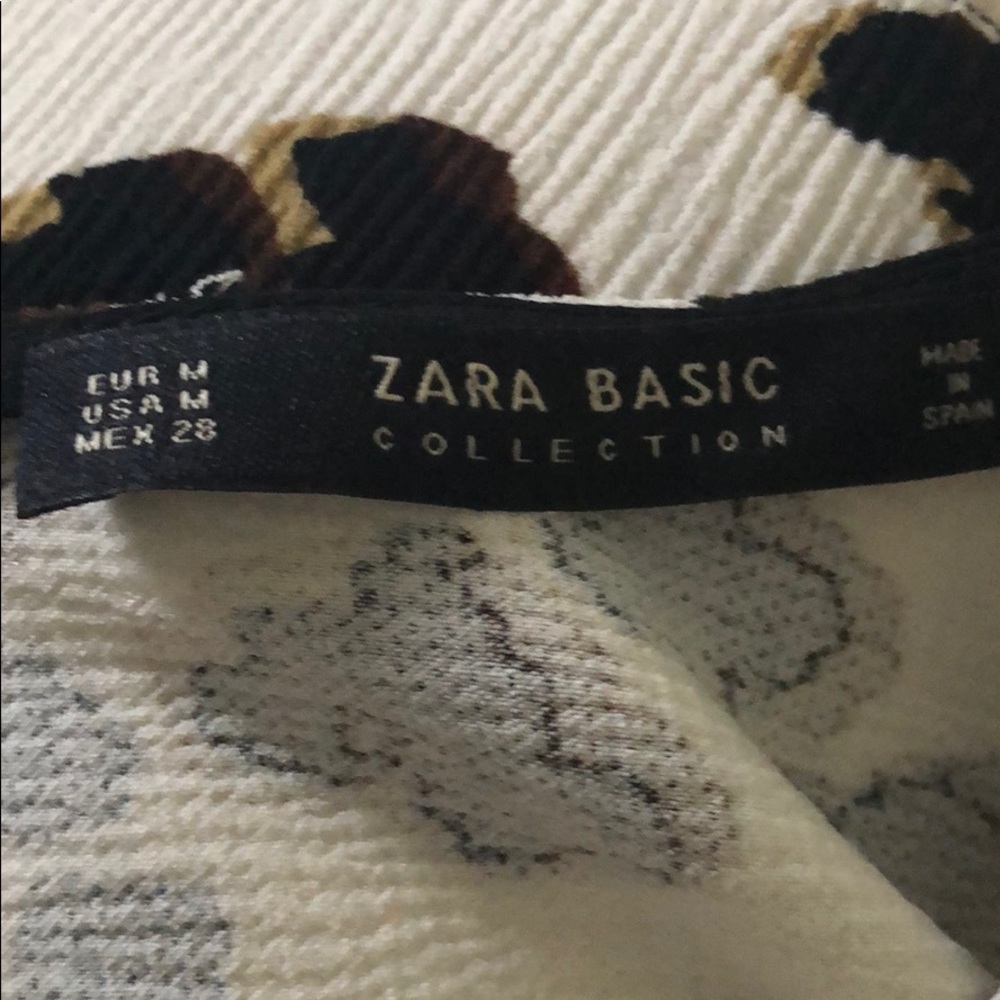 Zara Basic Dalmatian Print Top - Picture 4 of 5